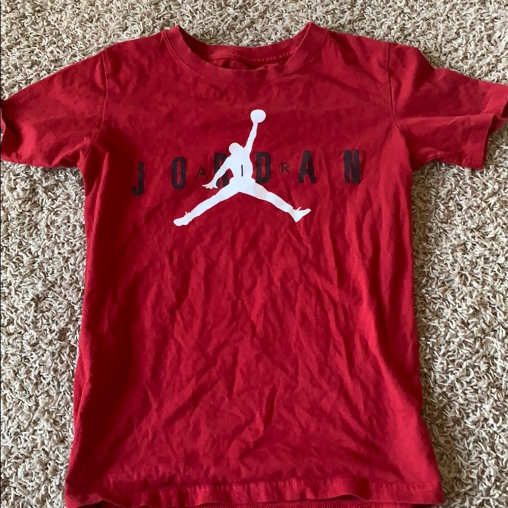 Boys red air Jordan t-shirt